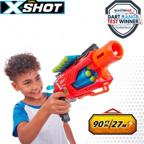 Pistola com munição e 4 ovos Dino Attack X-Shot