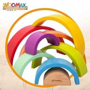 WOOMAX Arco-íris de madeira