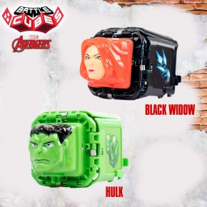 Battle Cubes Marvel Avengers Conjunto Hulk + Black Widow