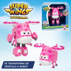 Super Wings Dizzy transformável c/luz e som
