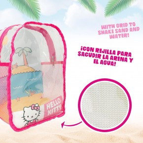 Hello Kitty Set balde de praia com acessórios e mochila de transporte