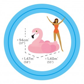 Flamingo insuflável INTEX - 147x140x94 cm