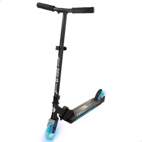 Scooter de 2 rodas preto dobrável c/luzes personalizáveis EEZI