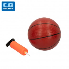 Cesta de basquete de parede com bola e inflador CB Sports