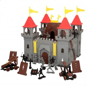 Castelo de brinquedo c/acessórios Medieval Warriors
