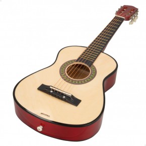 WOOMAX Guitarra de brinquedo de madeira