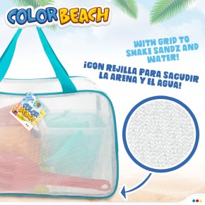 Bolsa de praia com balde e acessórios Color Beach