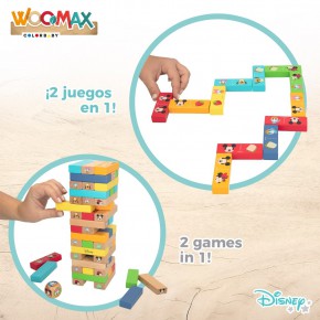 WOOMAX Disney Conjunto de blocos de madeira empilhável