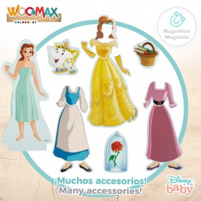 WOOMAX Disney Jogo magnético princesas vestidas