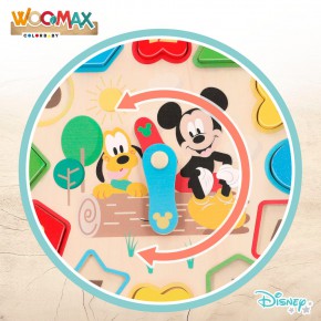 WOOMAX Disney Relógio de madeira para crianças