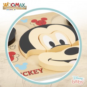 WOOMAX Disney Quebra-cabeça madeira mickey 6 pieças