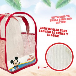 Mickey Set balde de praia com acessórios e mochila de transporte