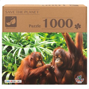 Quebra-cabeça infantil orangotangos 1.000 peças CB Toys