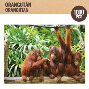 Quebra-cabeça infantil orangotangos 1.000 peças CB Toys