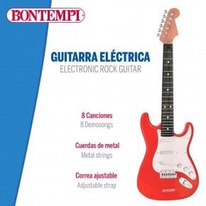Guitarra elétrica brinquedo rock 67 cm Bontempi