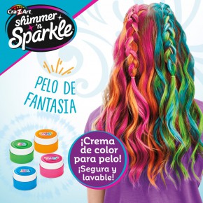 Shimmer 'n Sparkle Conjunto de cabeleireiro brinquedo efeito arco-íris