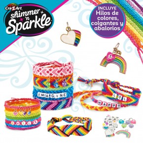 Shimmer 'n Sparkle Kit para fazer pulseiras trançadas