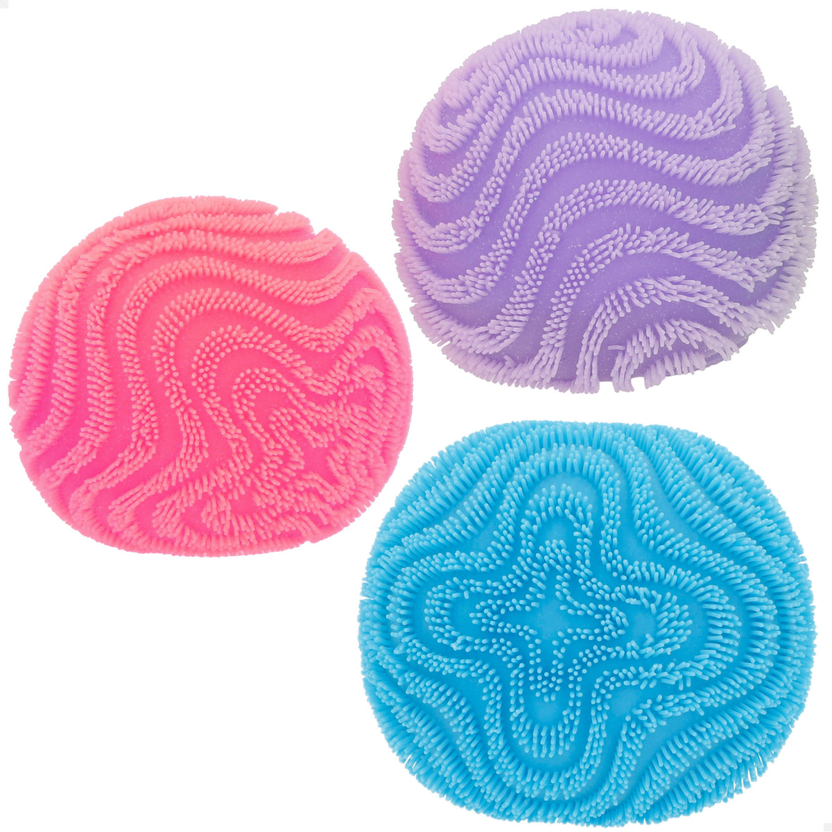 Nee-Doh Pack 3 pelotas antiestrés squishy 6 cm Wonder Waves