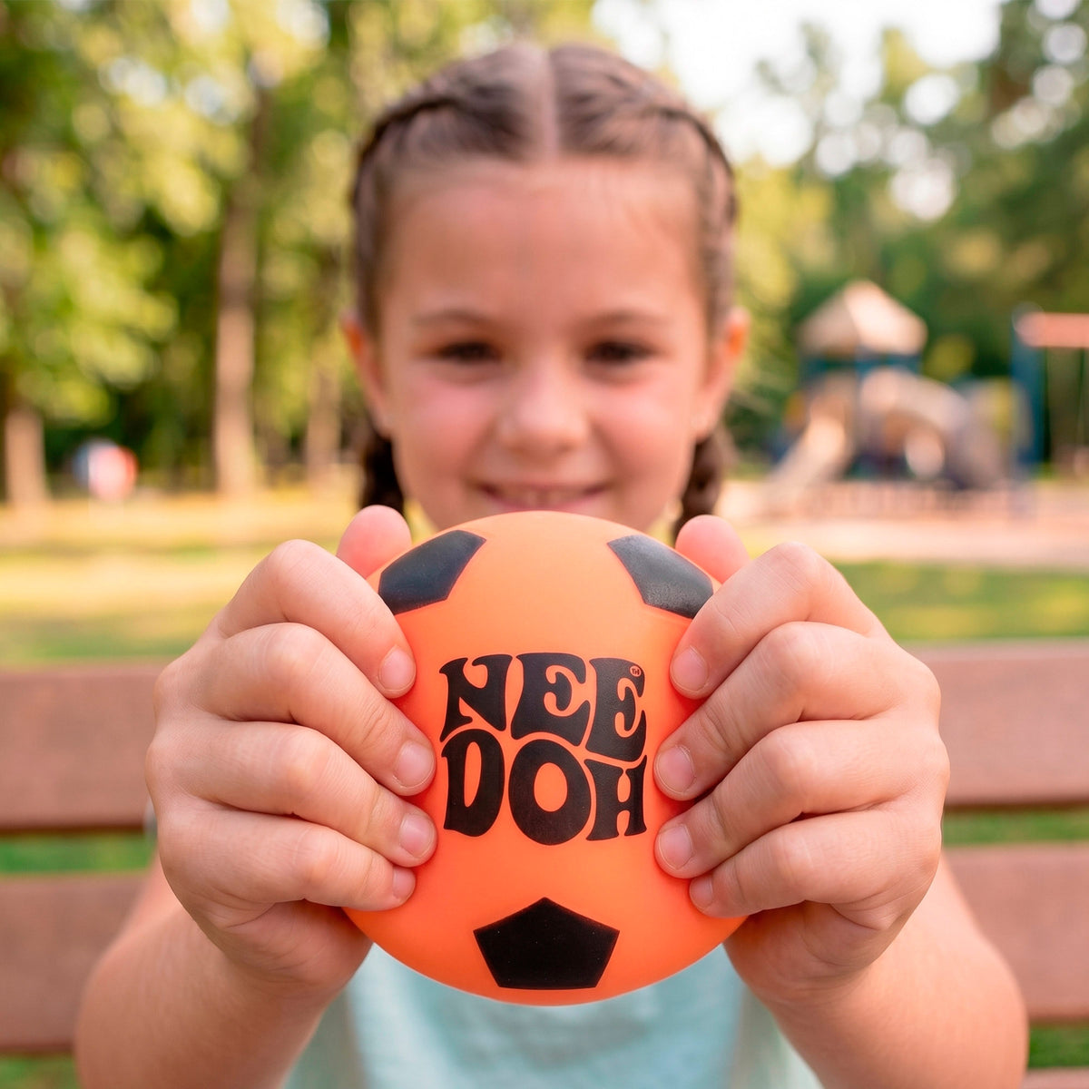 Nee-Doh Pack 3 bolas anti-stress squishy 6 cm bola futebol