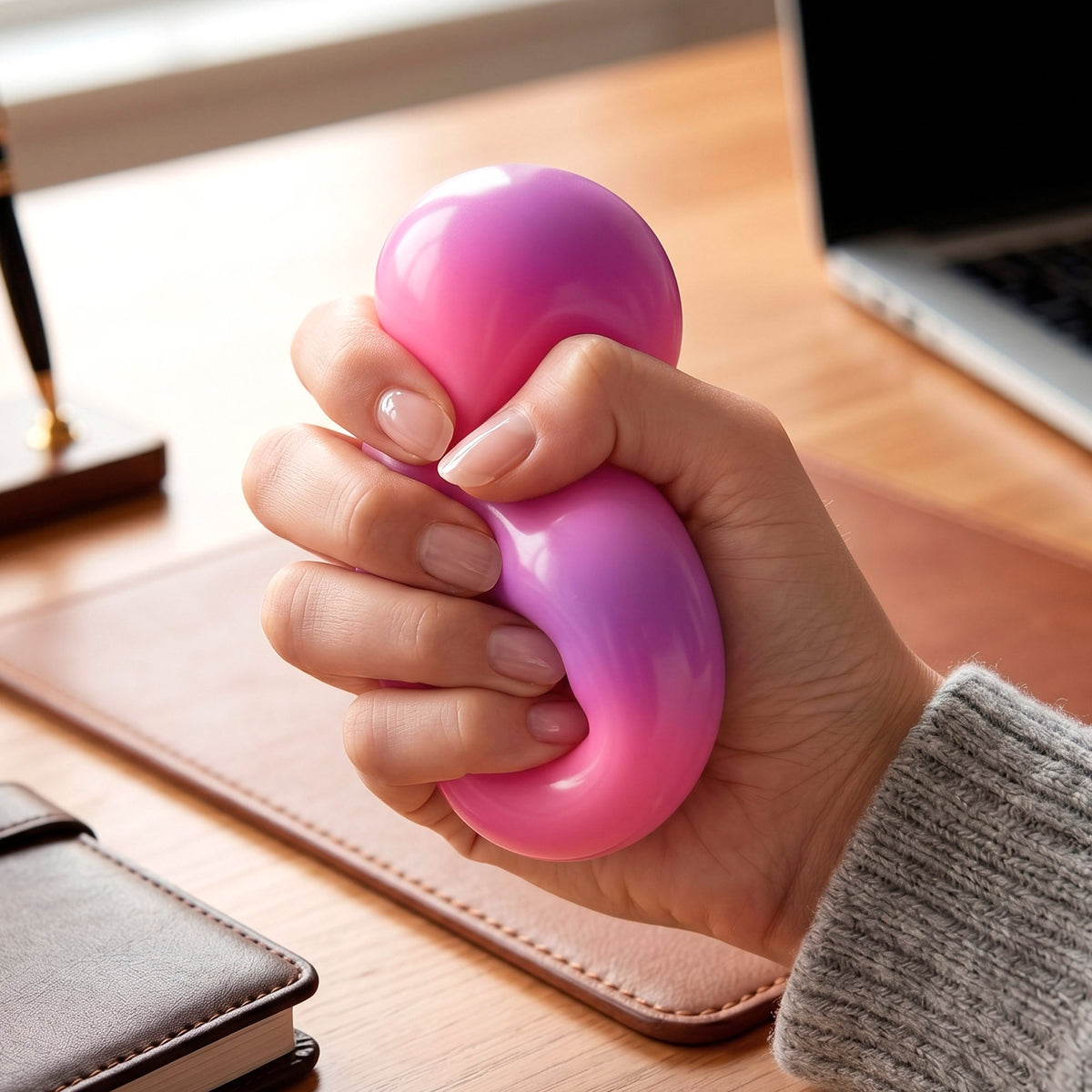 Nee-Doh Pack 3 bolas anti-stress que mudam de cor squishy 6 cm