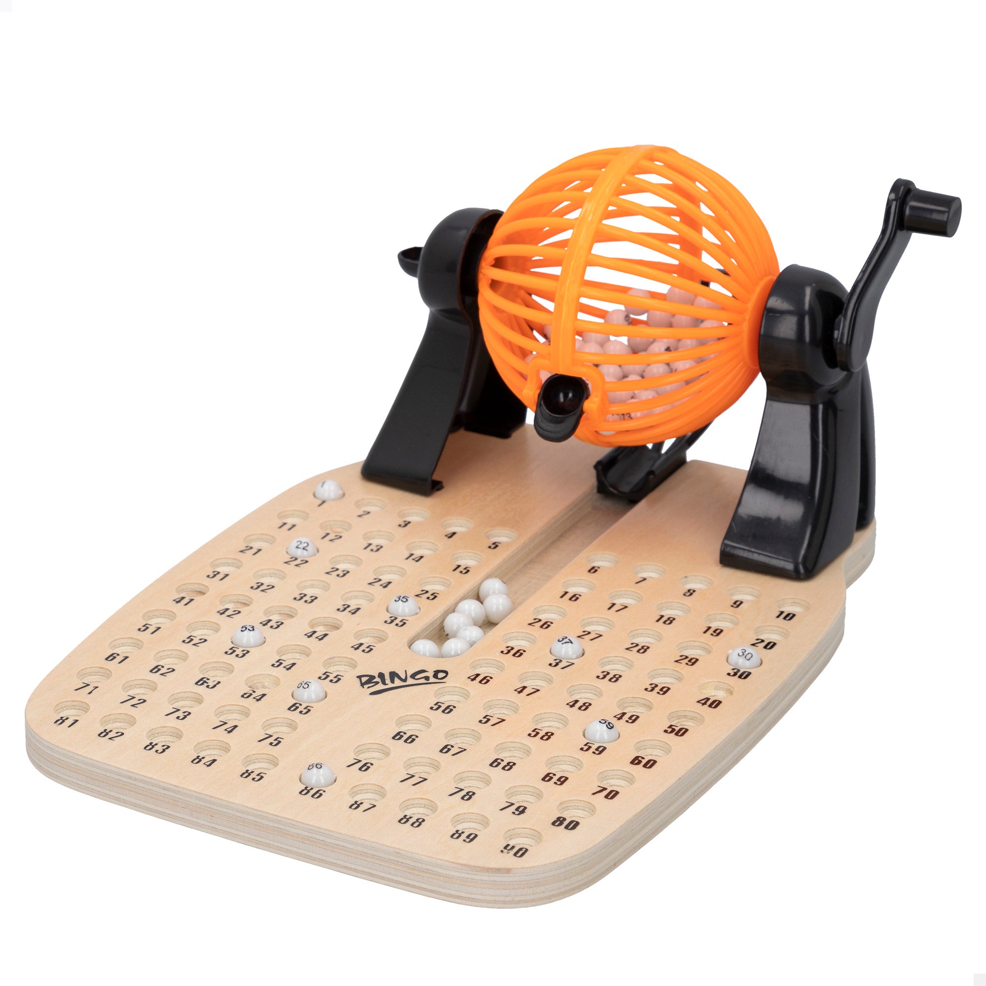 Bingo de madeira com acessórios, jogos de tabuleiro da CB Games