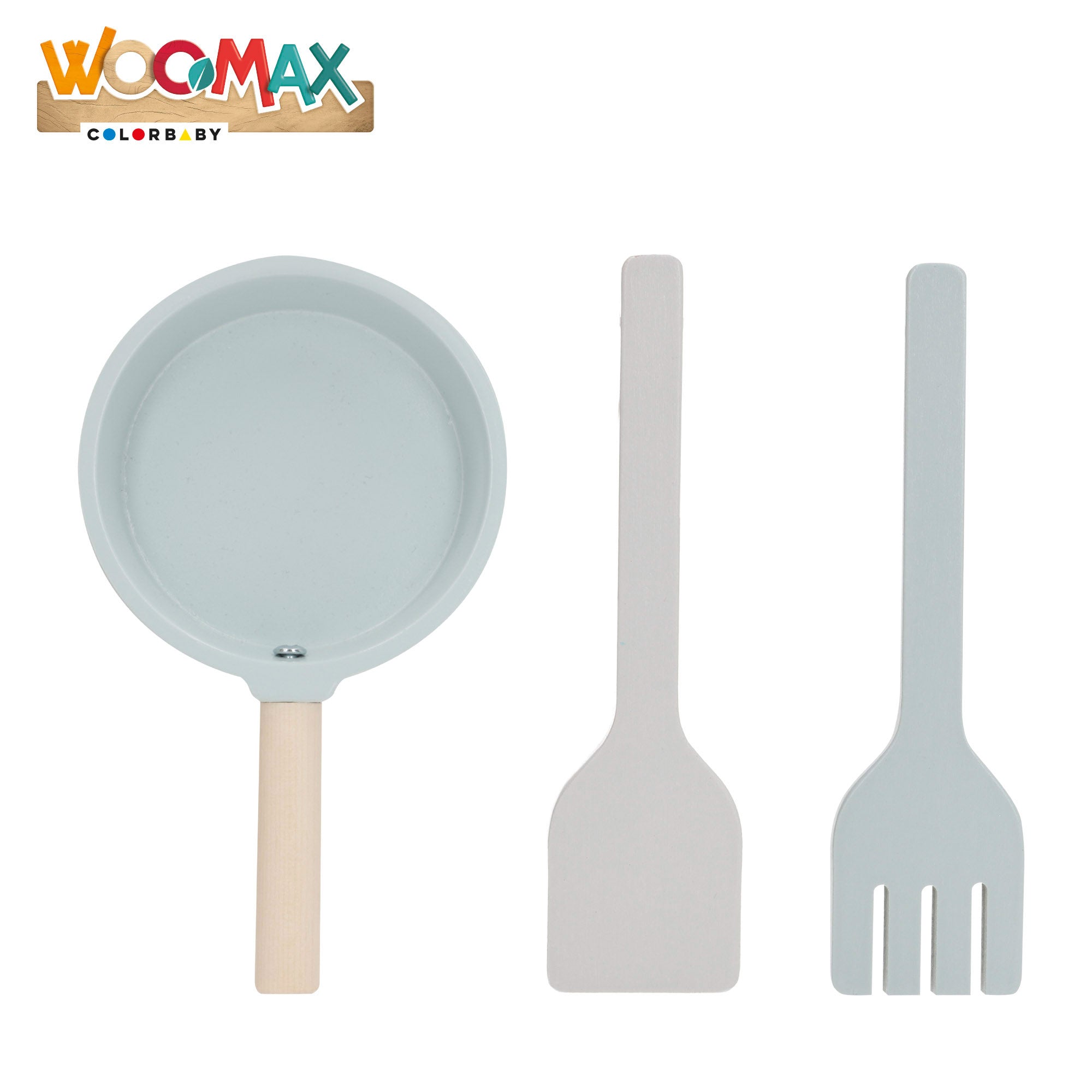 Cozinha WOOMAX em madeira com utensílios