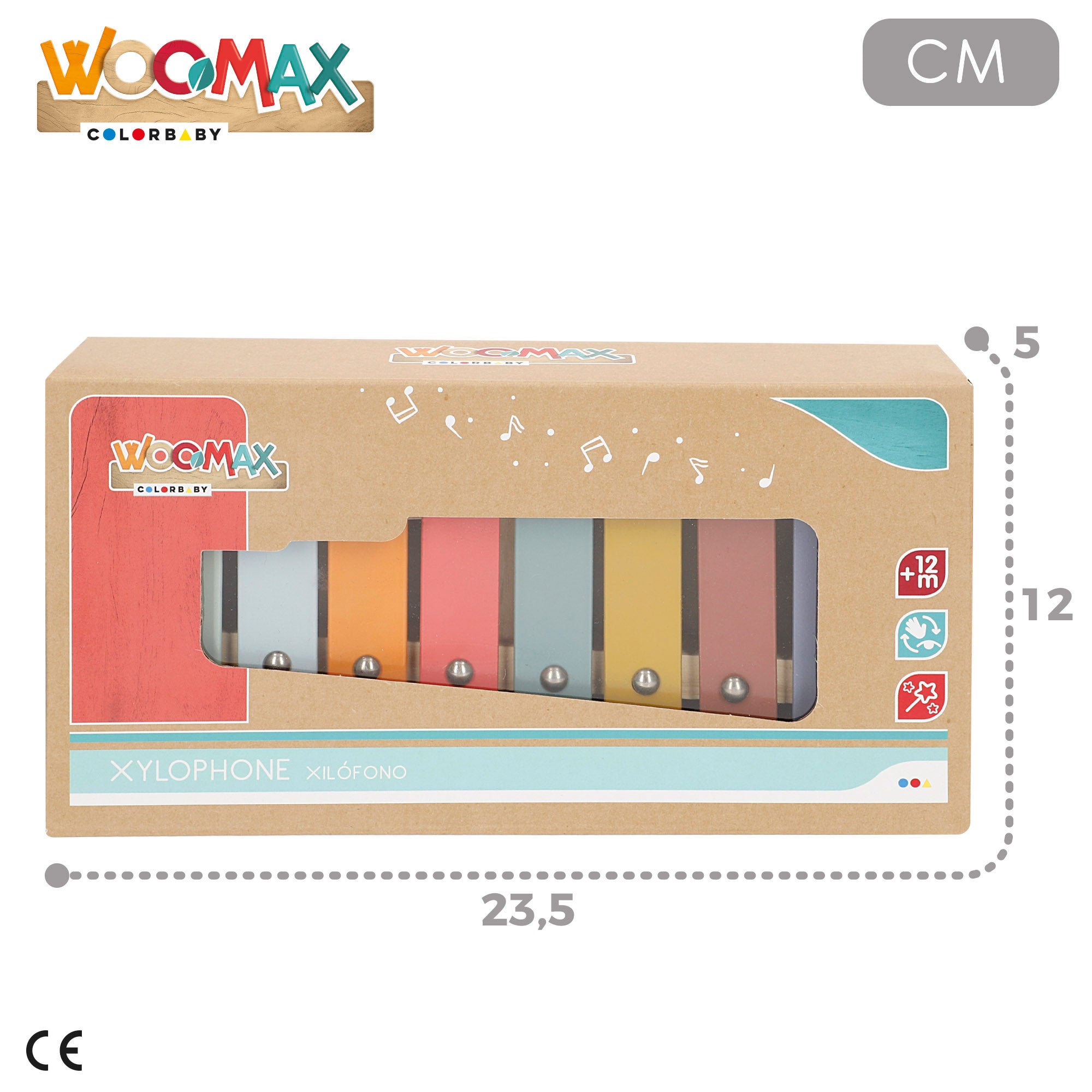 Xilofone de madeira WOOMAX