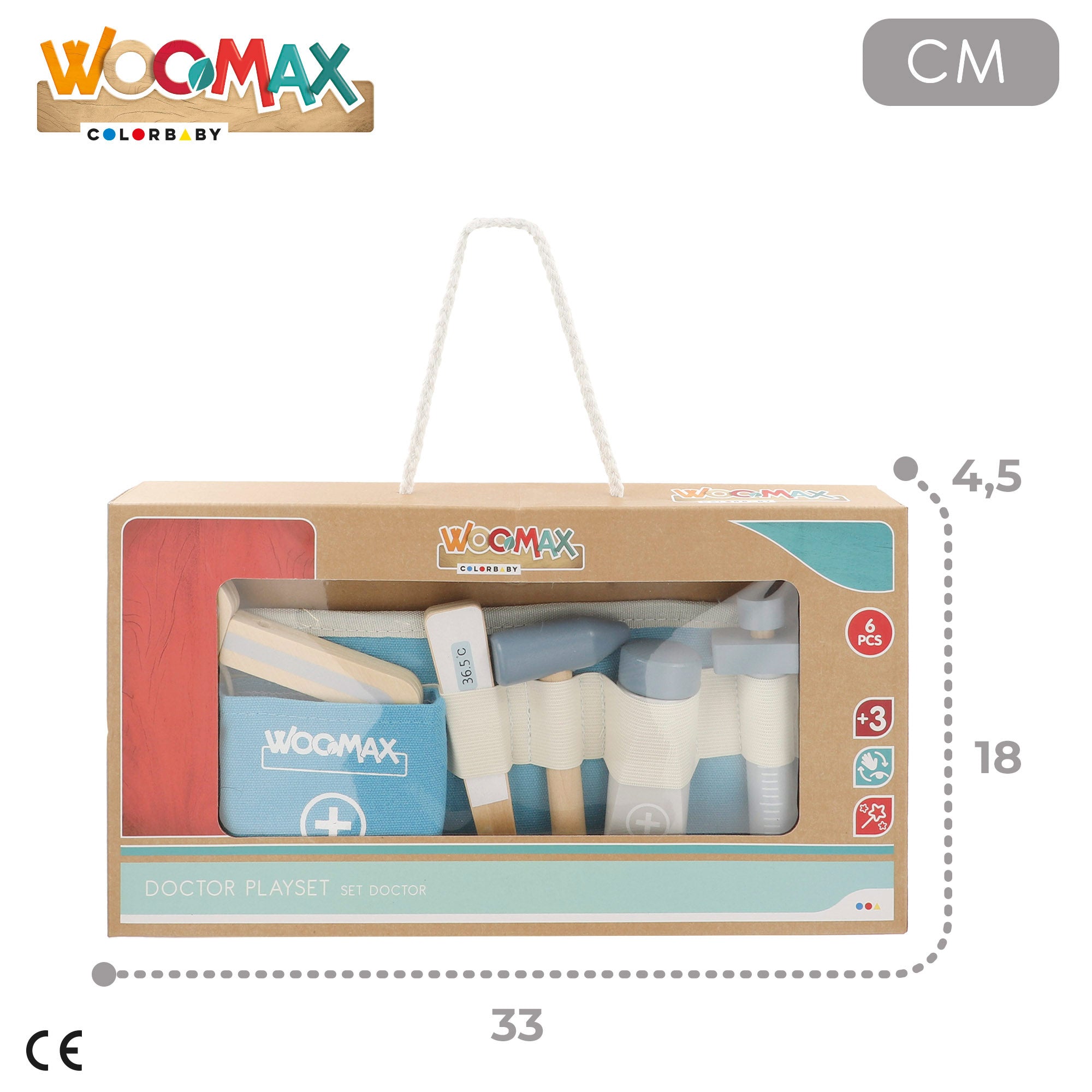 Conjunto de ferramentas WOOMAX Doctor com cinto.