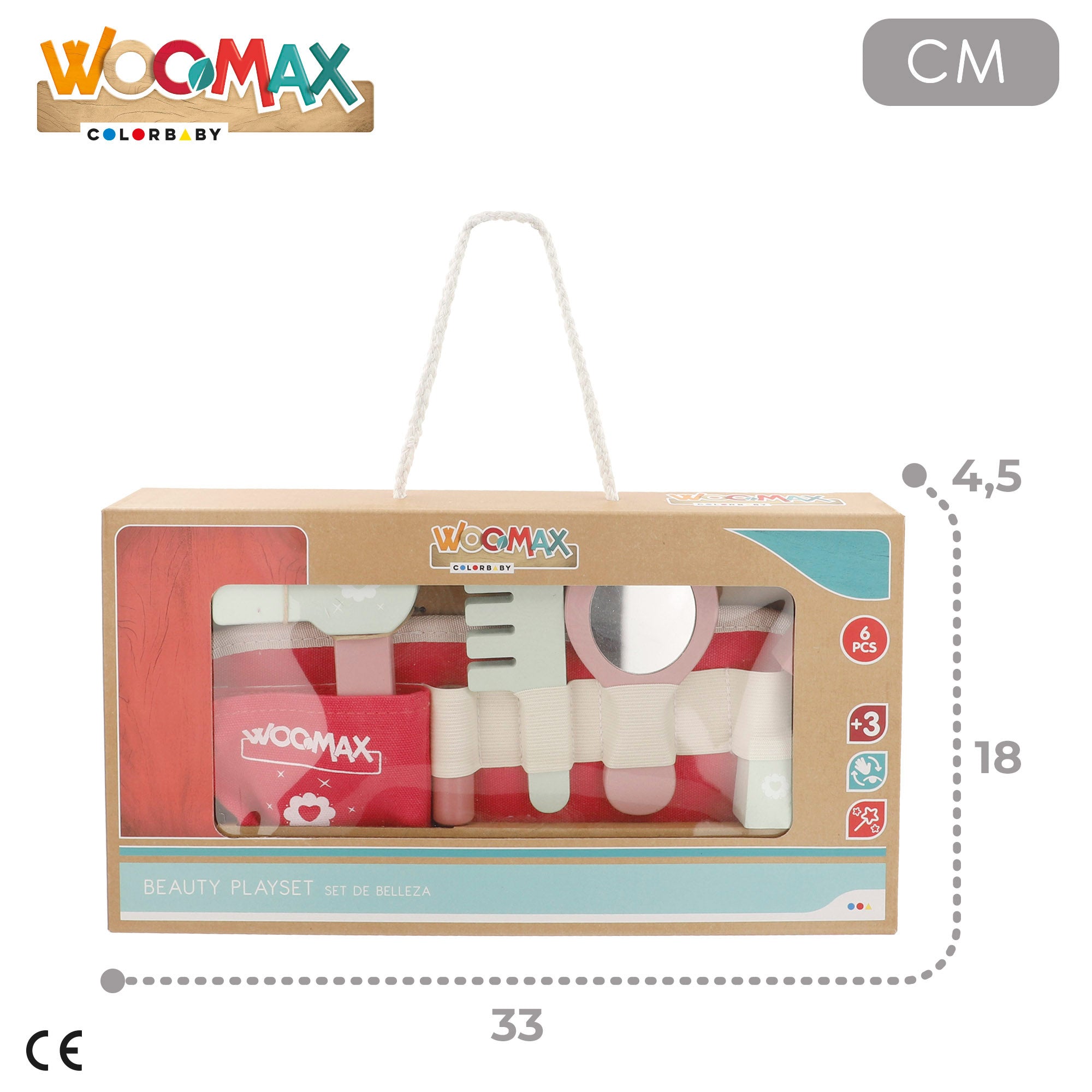 Kit de beleza WOOMAX com cinto de ferramentas