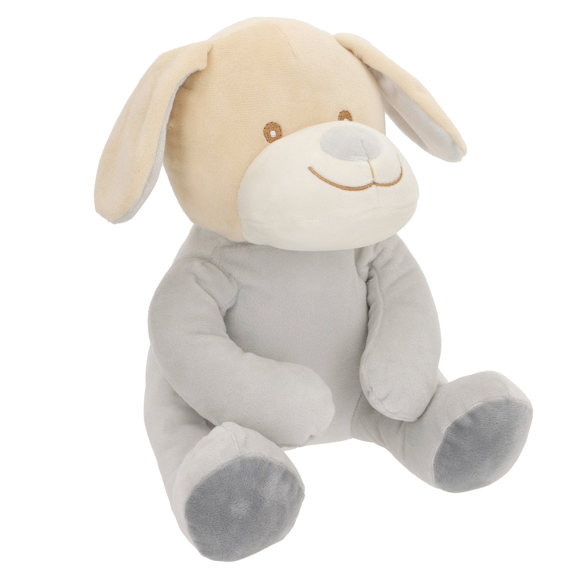 Cachorrinho de peluche com manta para bebé 25 cm Ótimo para bebés