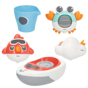 Brinquedos para o banho do bebé, conjunto de 5 peças, ótimo para bebés.
