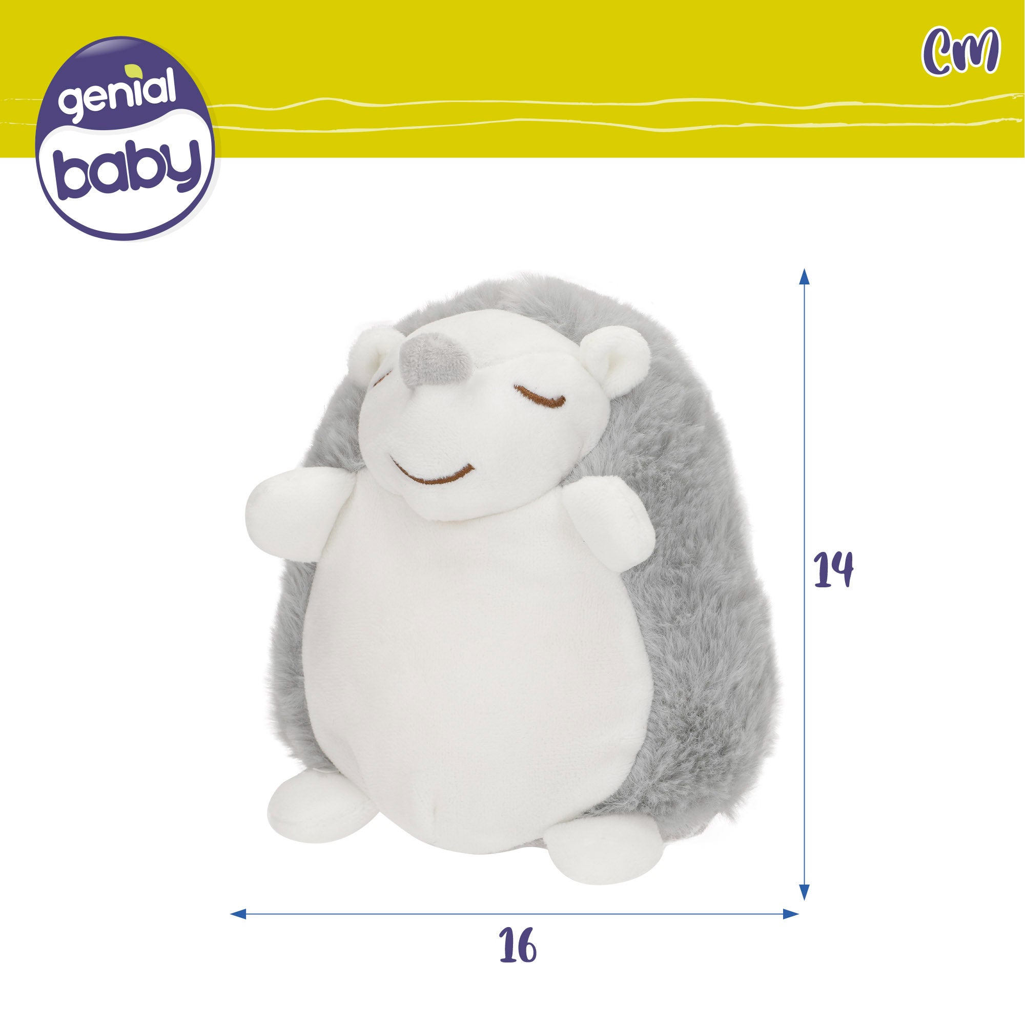 Peluche Genial Ouriço Bebé com Luz e Som