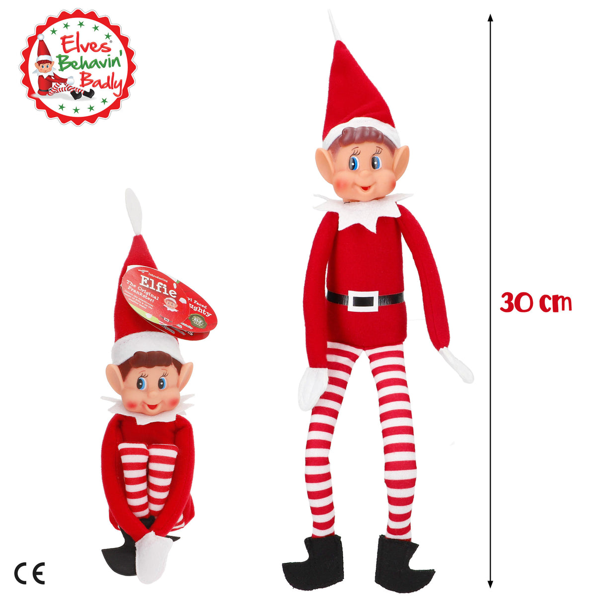 Pack de 2 elfos marotos originais Elves Behavin' Badly 30 cm