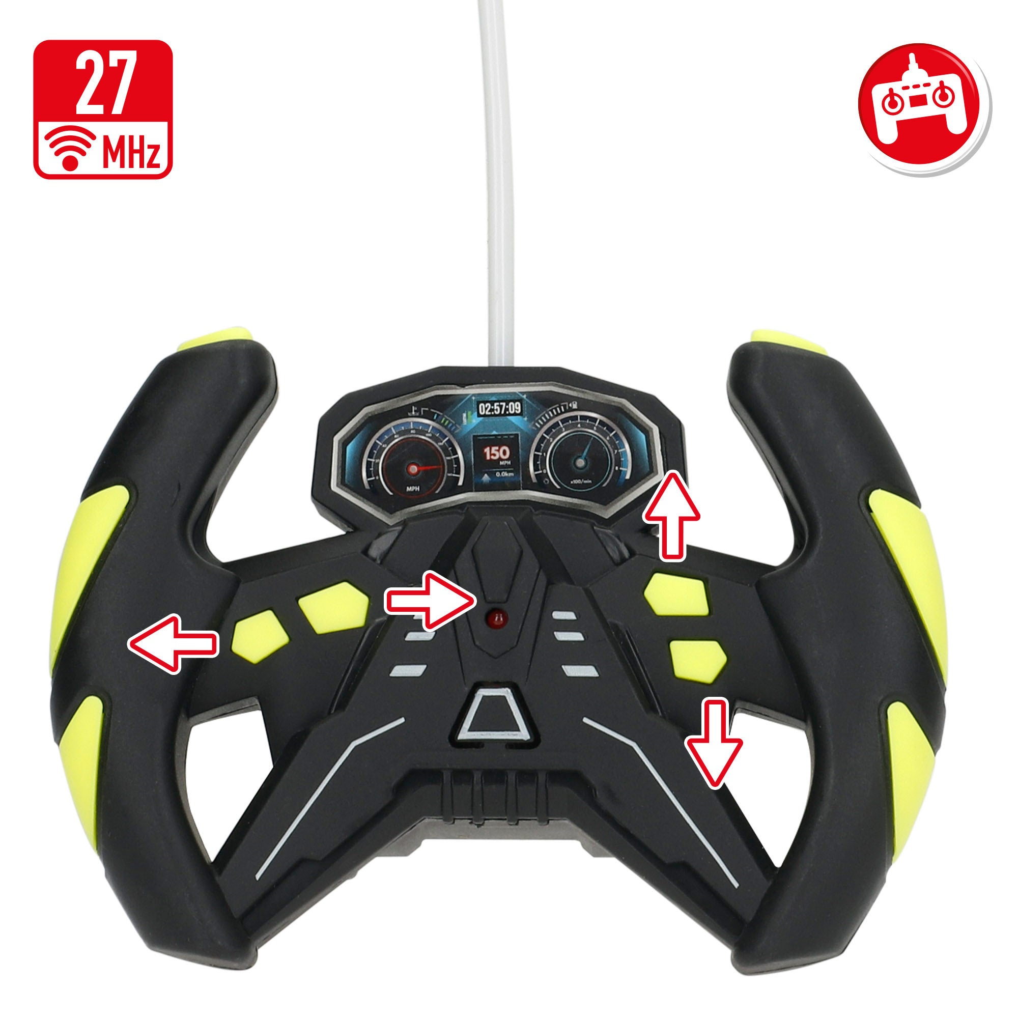 Carro de corrida Speed&amp; Go com comando, luzes e sons.