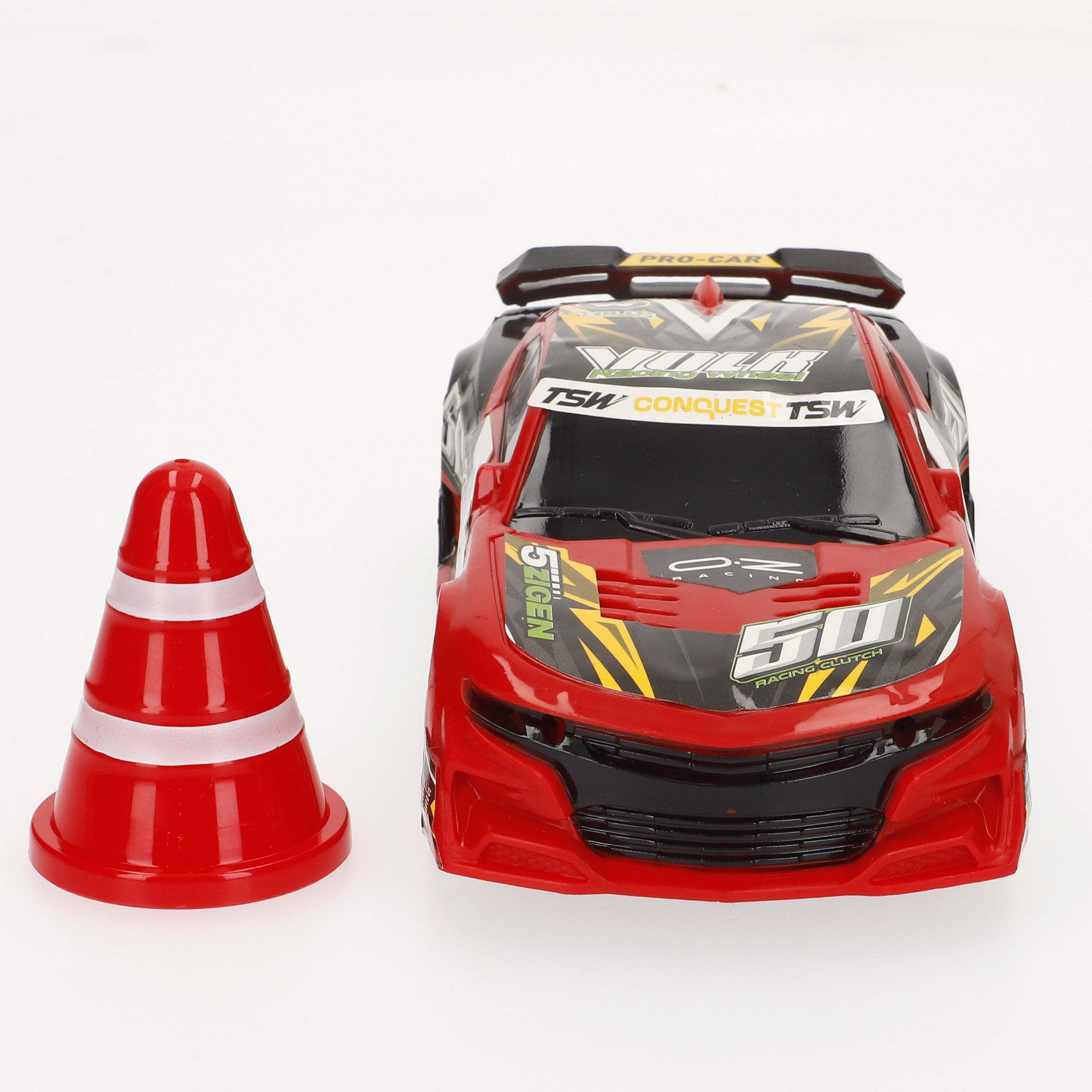 Carro de corrida Speed&amp; Go com comando, luzes e sons.