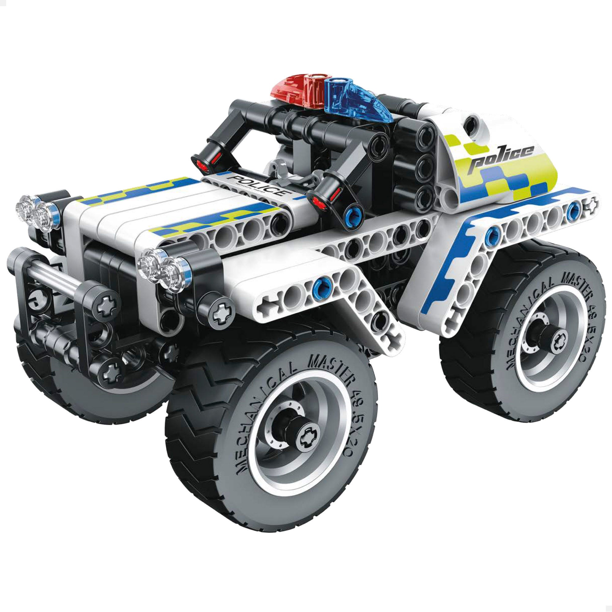 Carro de Polícia Off-Road de Brinquedo Desmontável BYM, 199 Peças