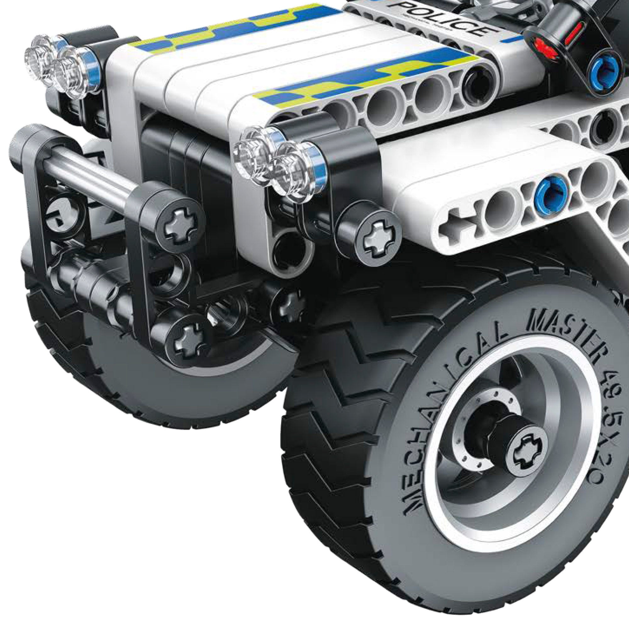 Carro de Polícia Off-Road de Brinquedo Desmontável BYM, 199 Peças