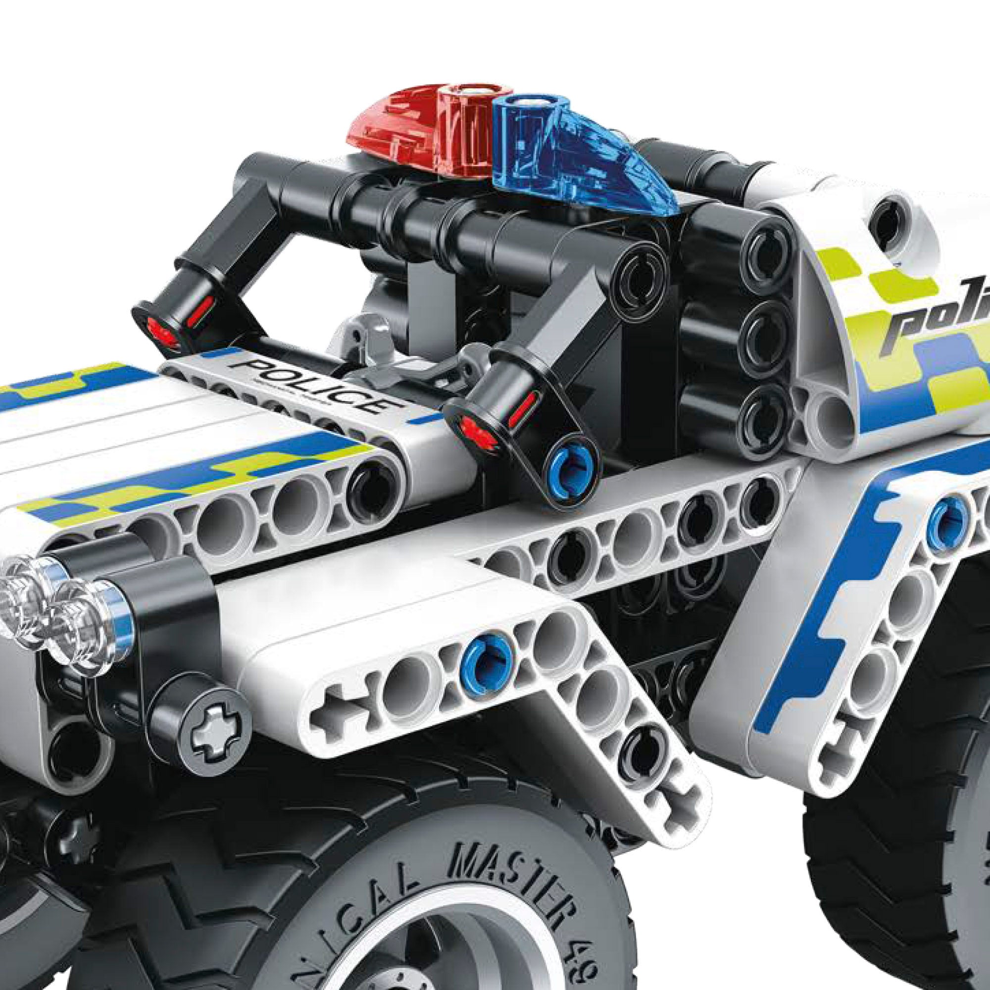 Carro de Polícia Off-Road de Brinquedo Desmontável BYM, 199 Peças