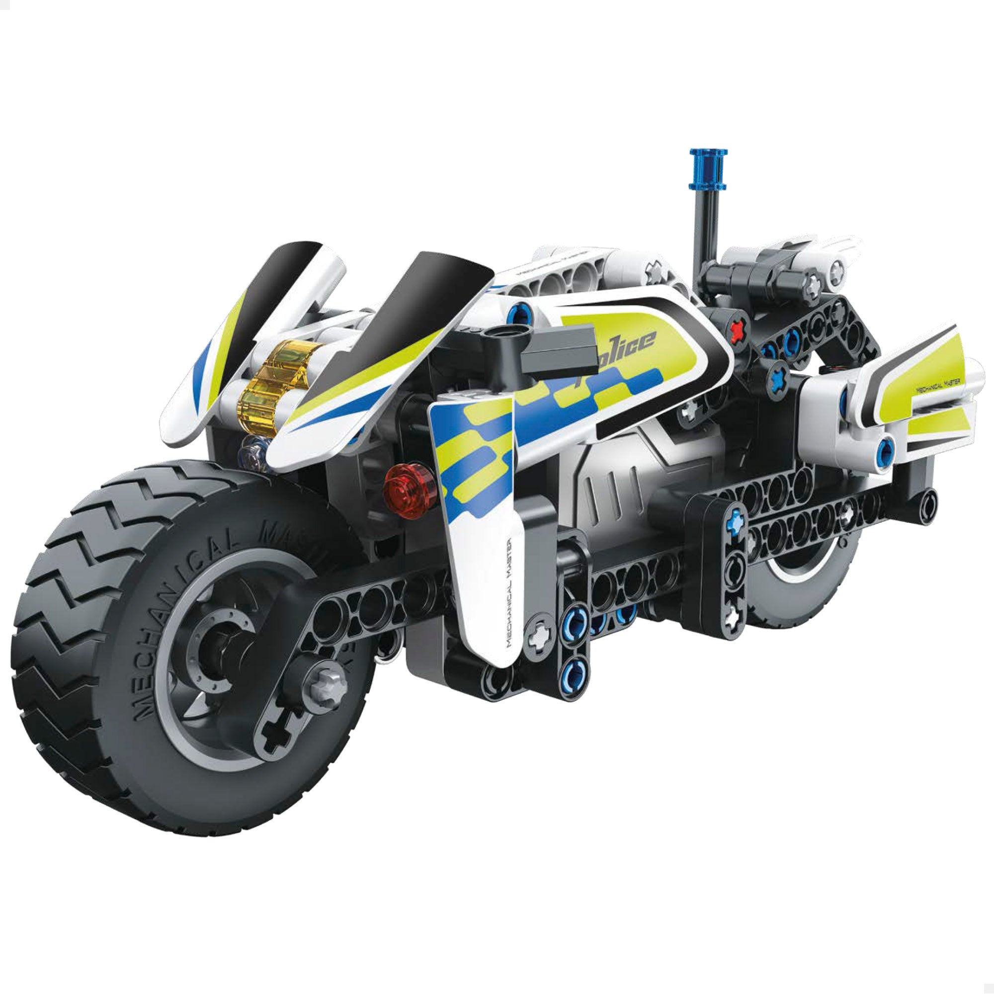 Motociclo policial destacável BYM, 193 peças.