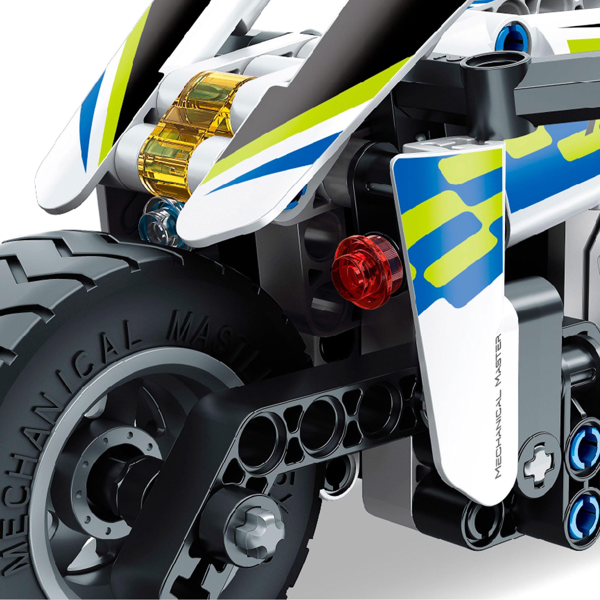 Motociclo policial destacável BYM, 193 peças.