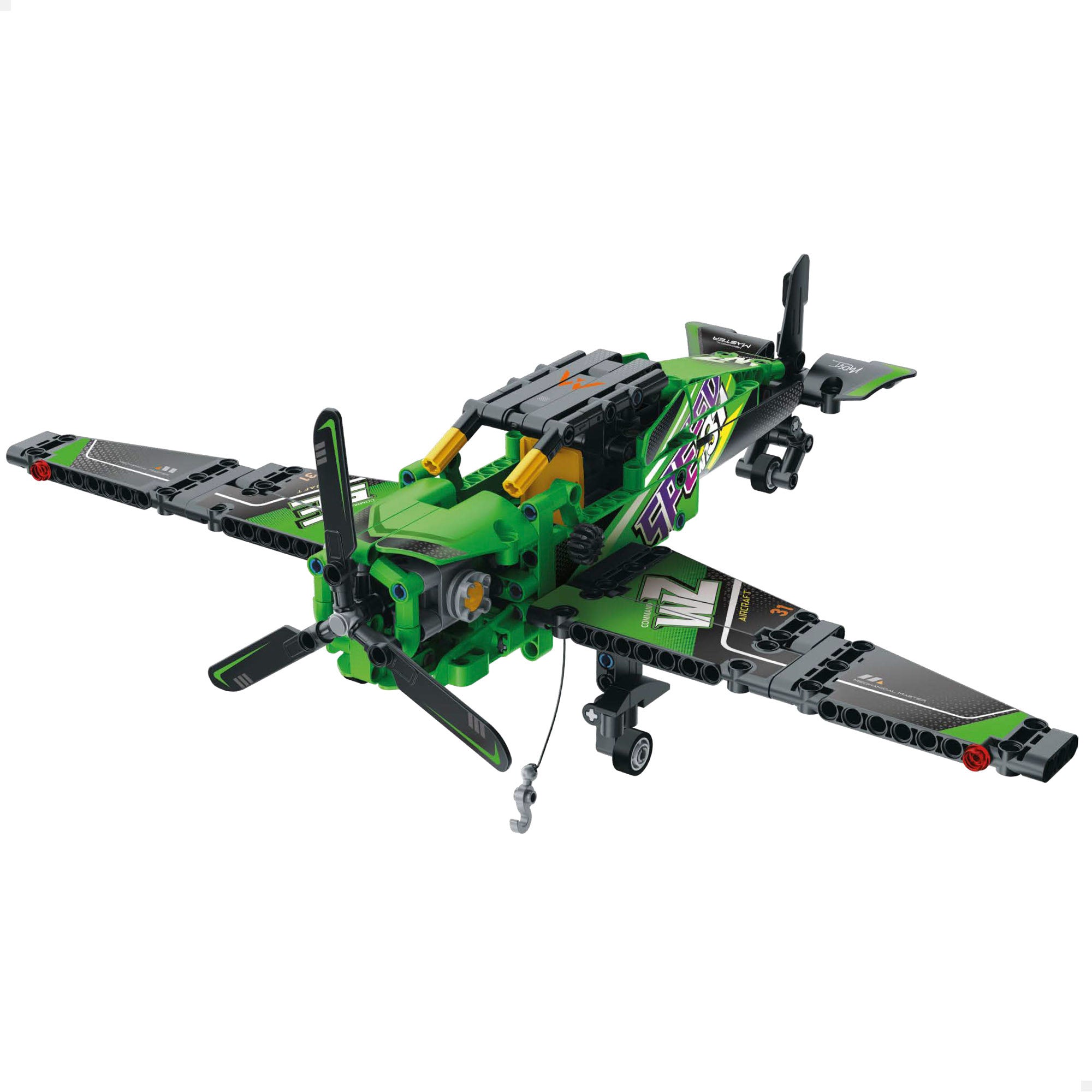 Avião de Resgate de Brinquedo Desmontável BYM com 313 Peças