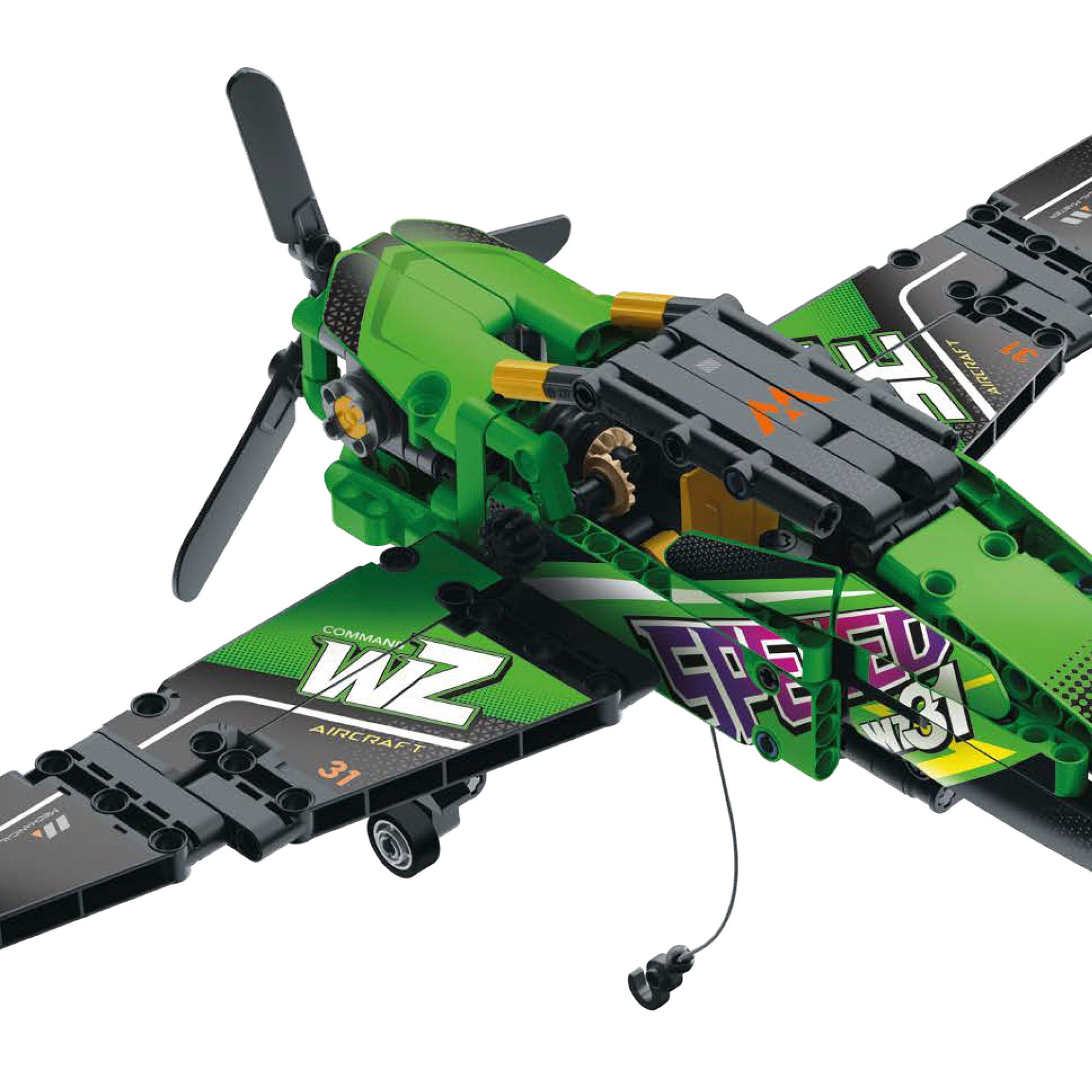 Avião de Resgate de Brinquedo Desmontável BYM com 313 Peças