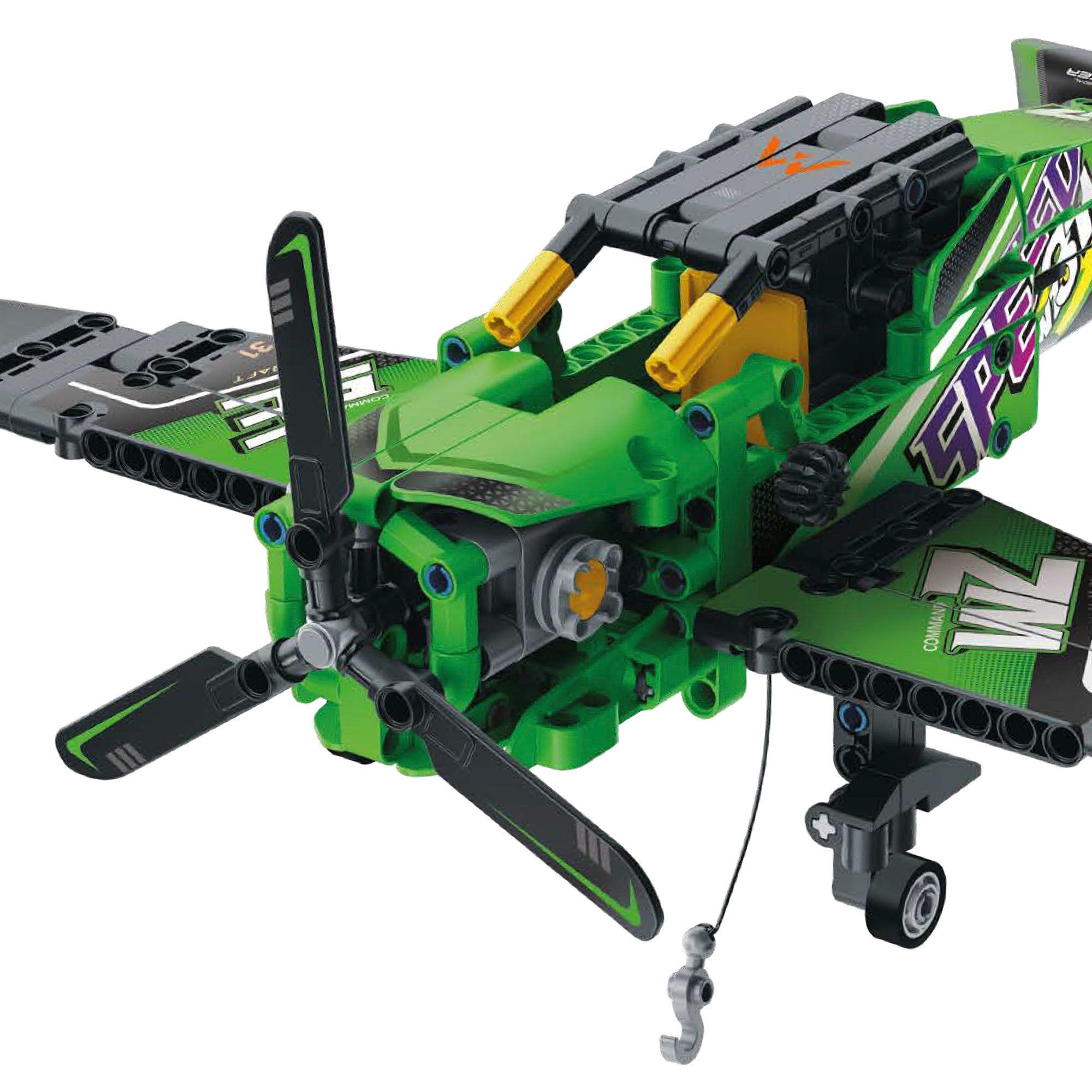 Avião de Resgate de Brinquedo Desmontável BYM com 313 Peças