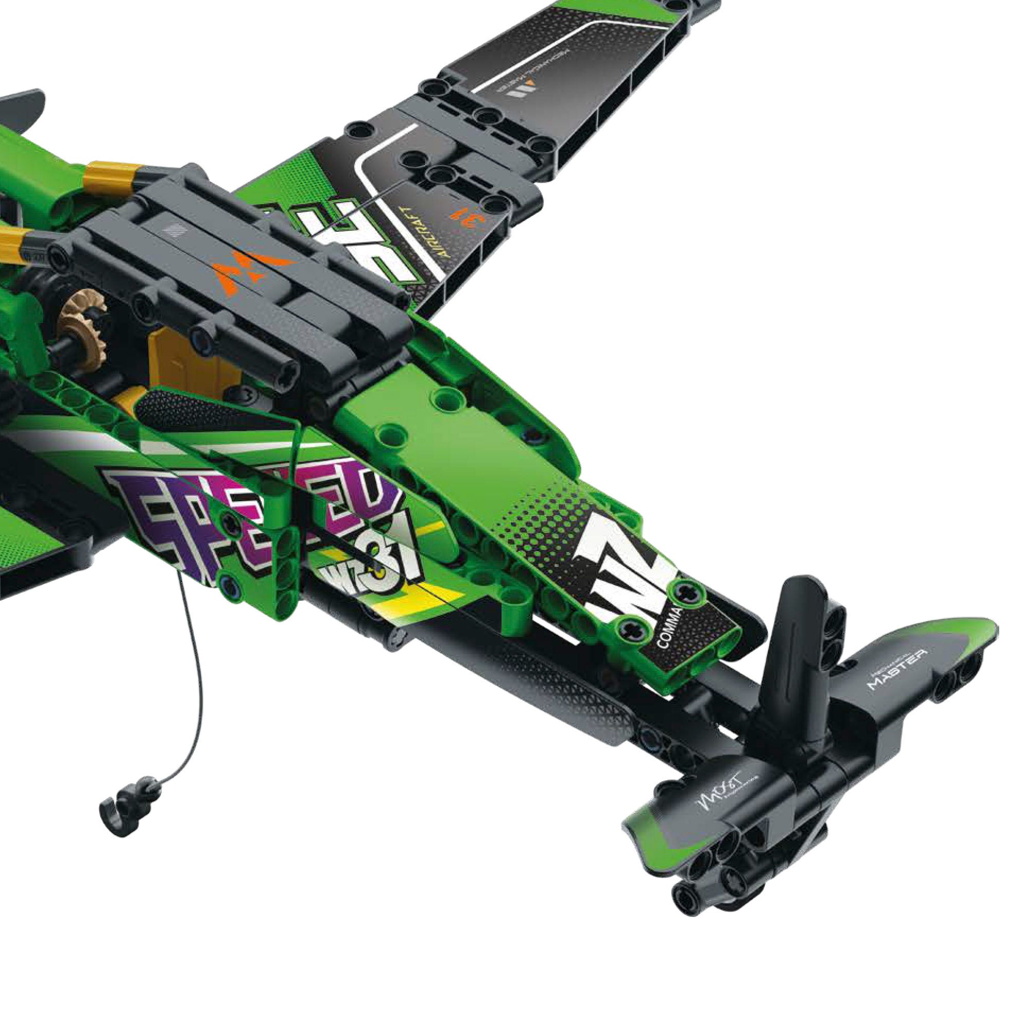 Avião de Resgate de Brinquedo Desmontável BYM com 313 Peças