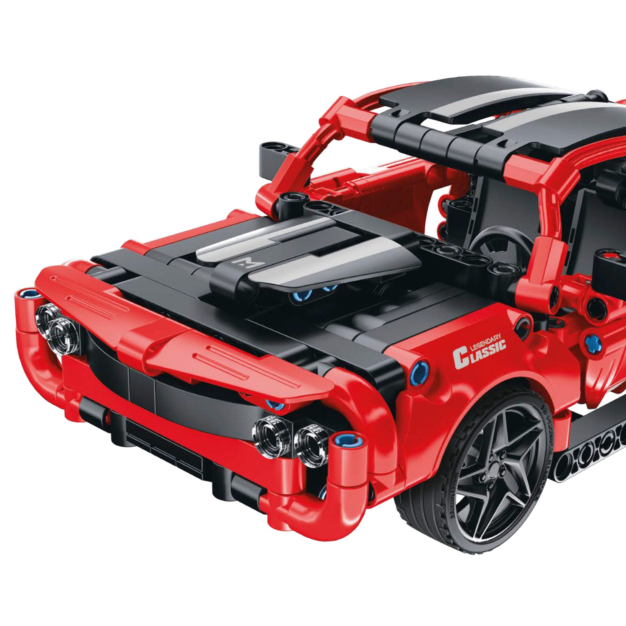 Carrinho de brincar BYM Muscle Car desmontável com 457 peças