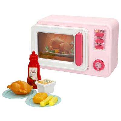 O meu micro-ondas de brinquedo para casa com luz e som.