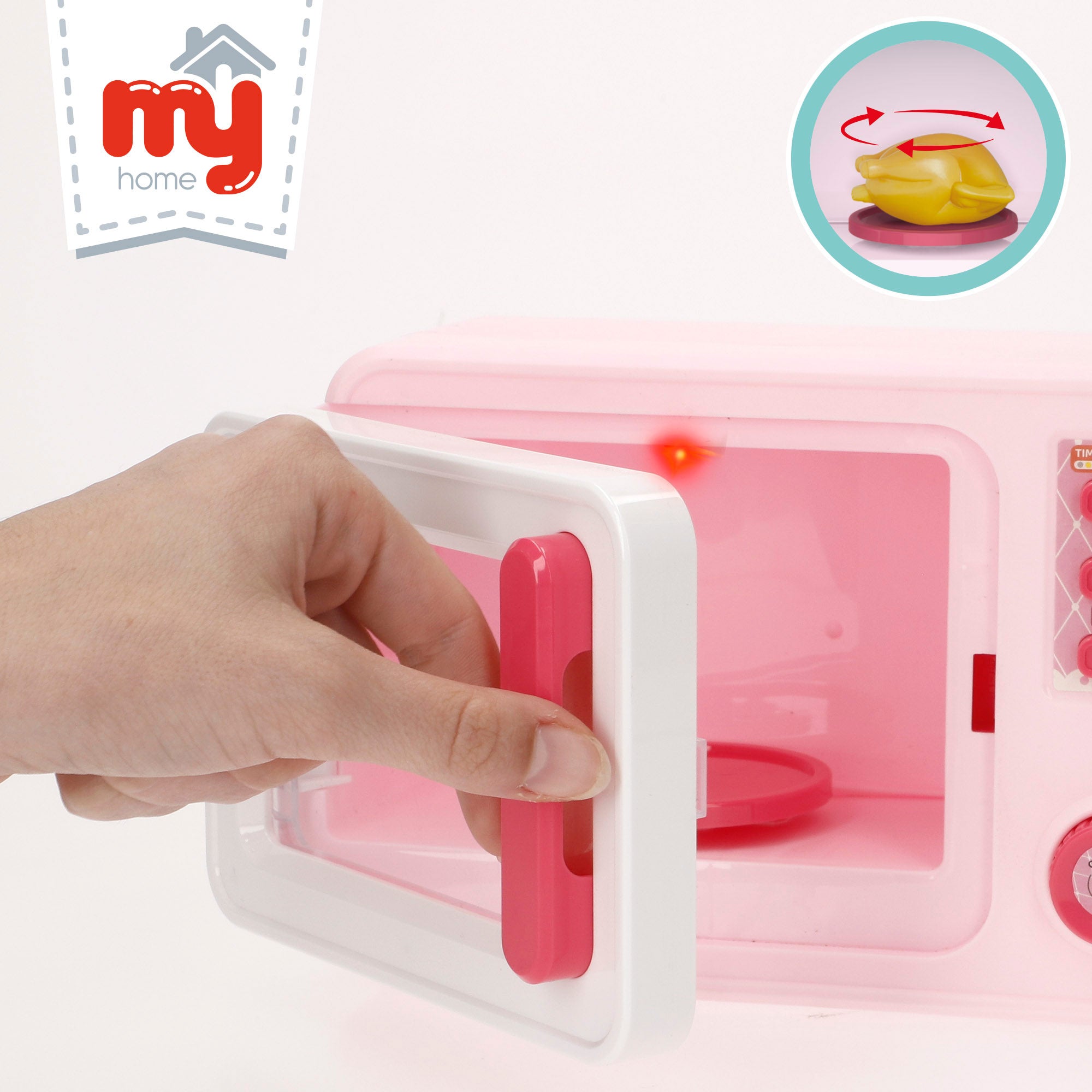 O meu micro-ondas de brinquedo para casa com luz e som.