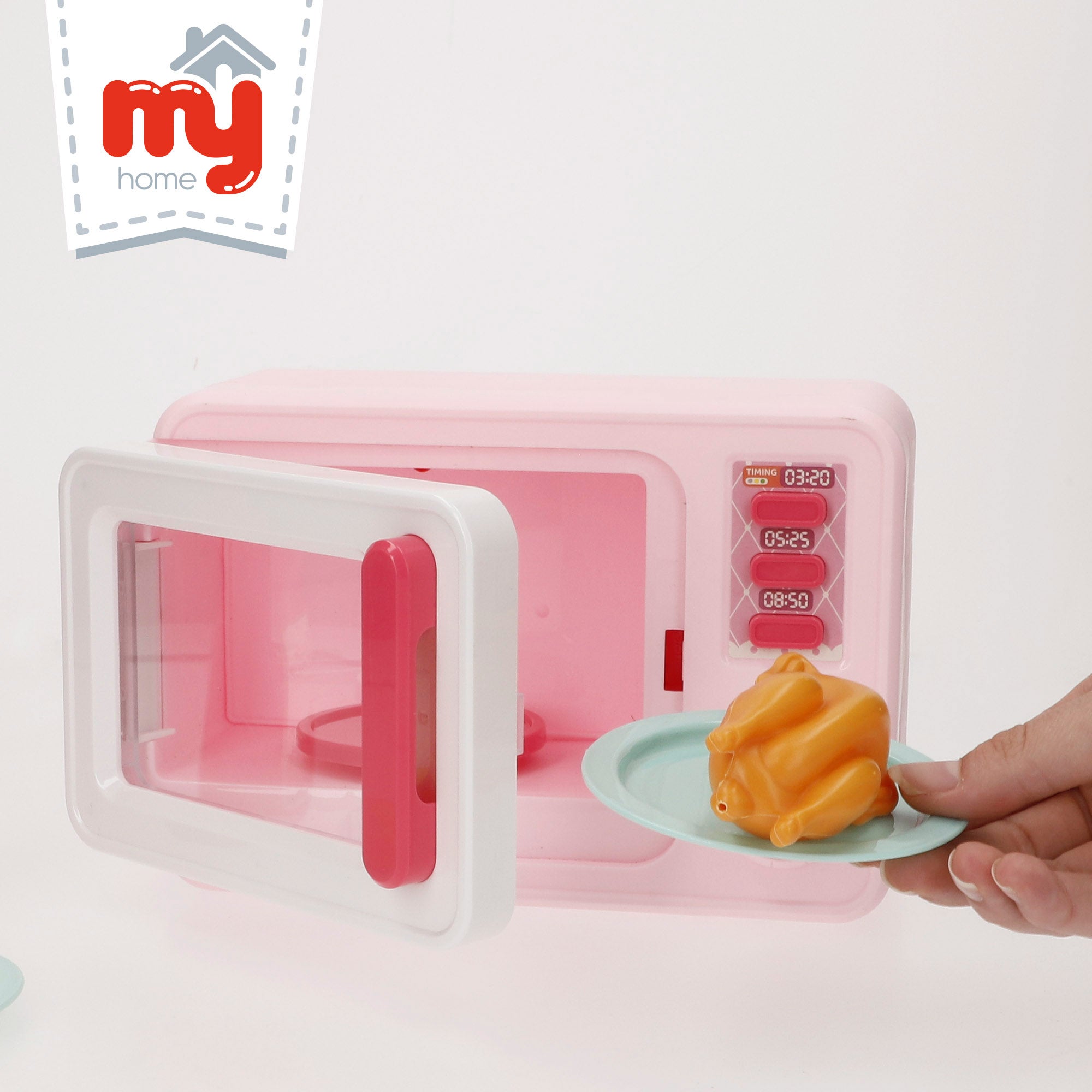 O meu micro-ondas de brinquedo para casa com luz e som.
