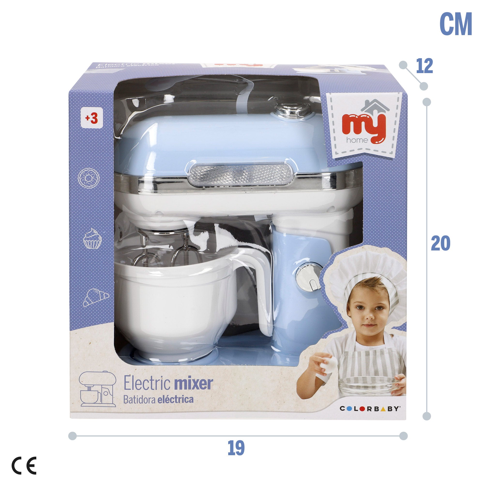 Batedeira elétrica de brinquedo My Home com luzes e sons