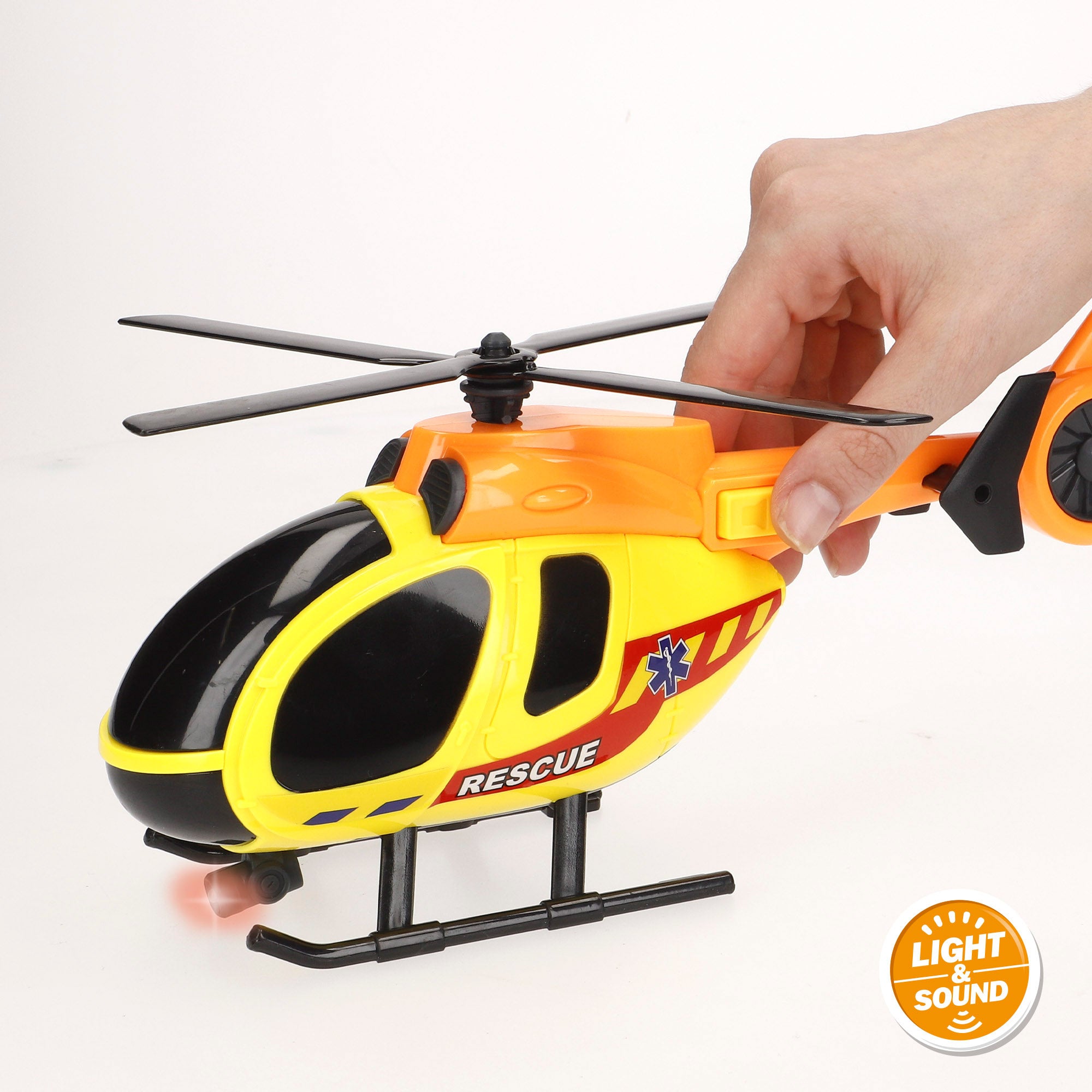 Camião transportador de automóveis Speed ​​​​&amp; Go com fricção, luz e som, escala 1:12.